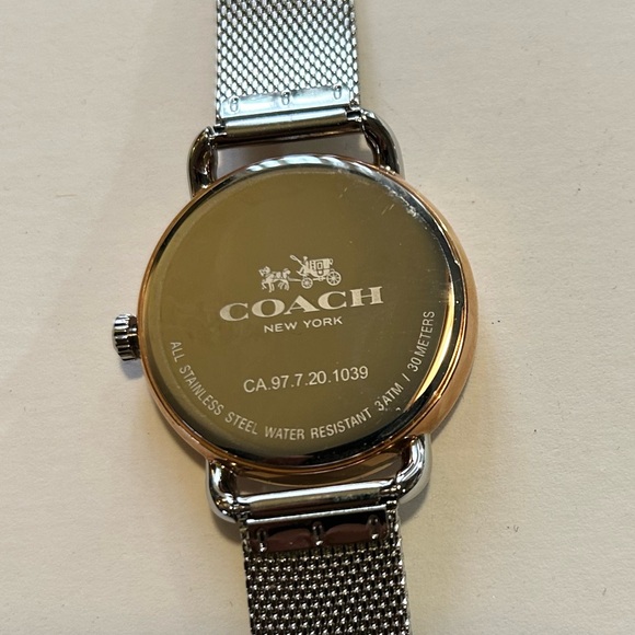 Coach Delancey Watch With 36mm Silver Face & Silver MeshBracelet. - Picture 4 of 5